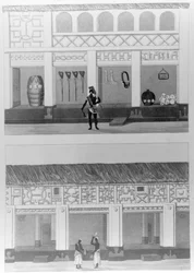 Partie de la Piazza dans le Palais, 1817